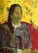 Paul Gauguin vahine med gardenia oil